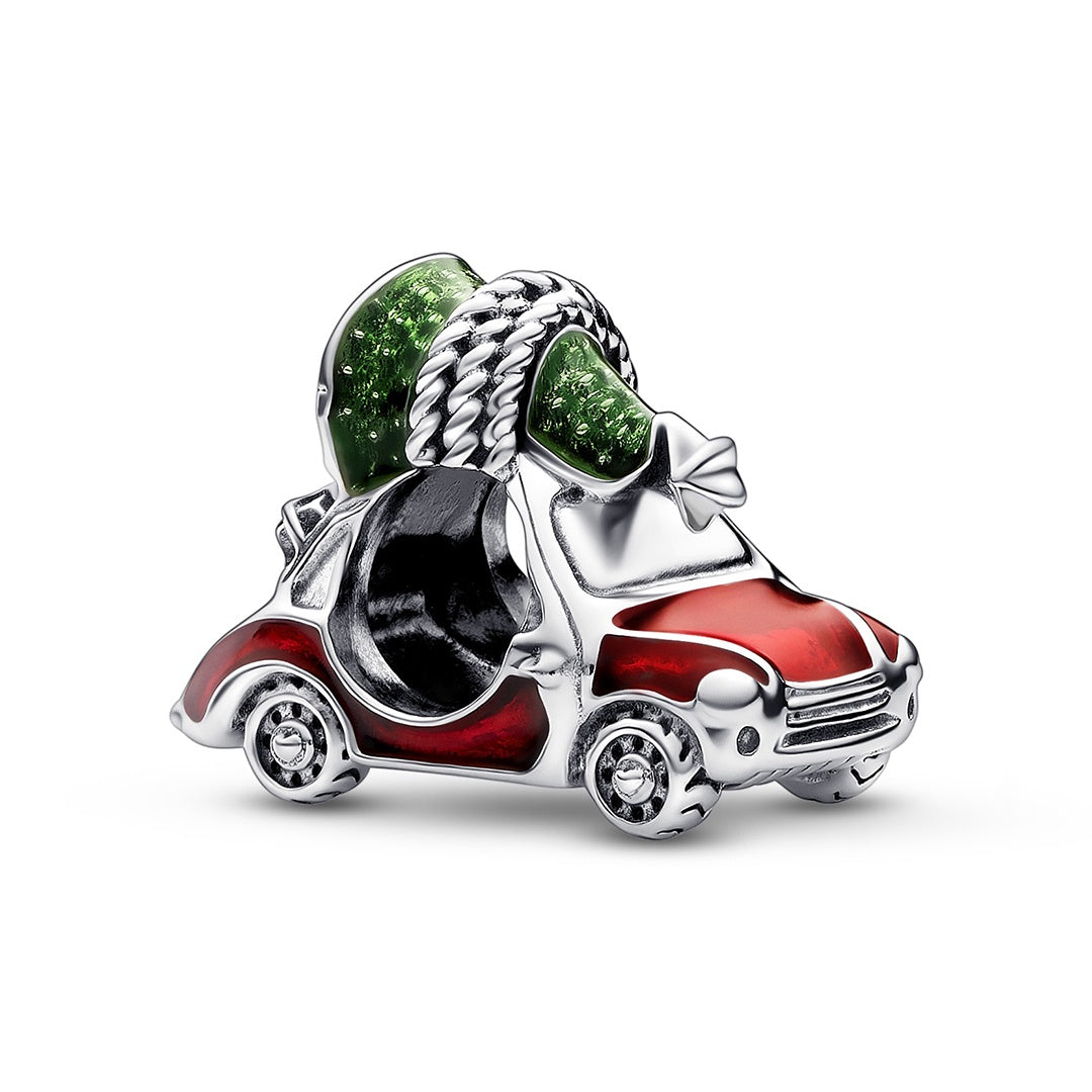 Pandora Festive Car & Christmas Tree Charm – Elegant Gift Jewelry Set