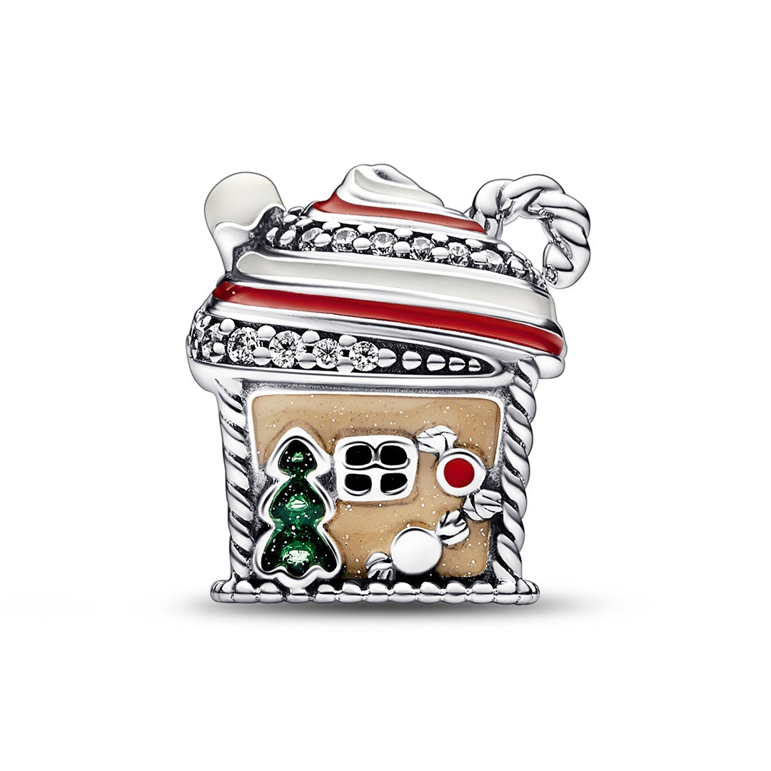 Pandora Festive Gingerbread House  Charm – Elegant Gift Jewelry Set