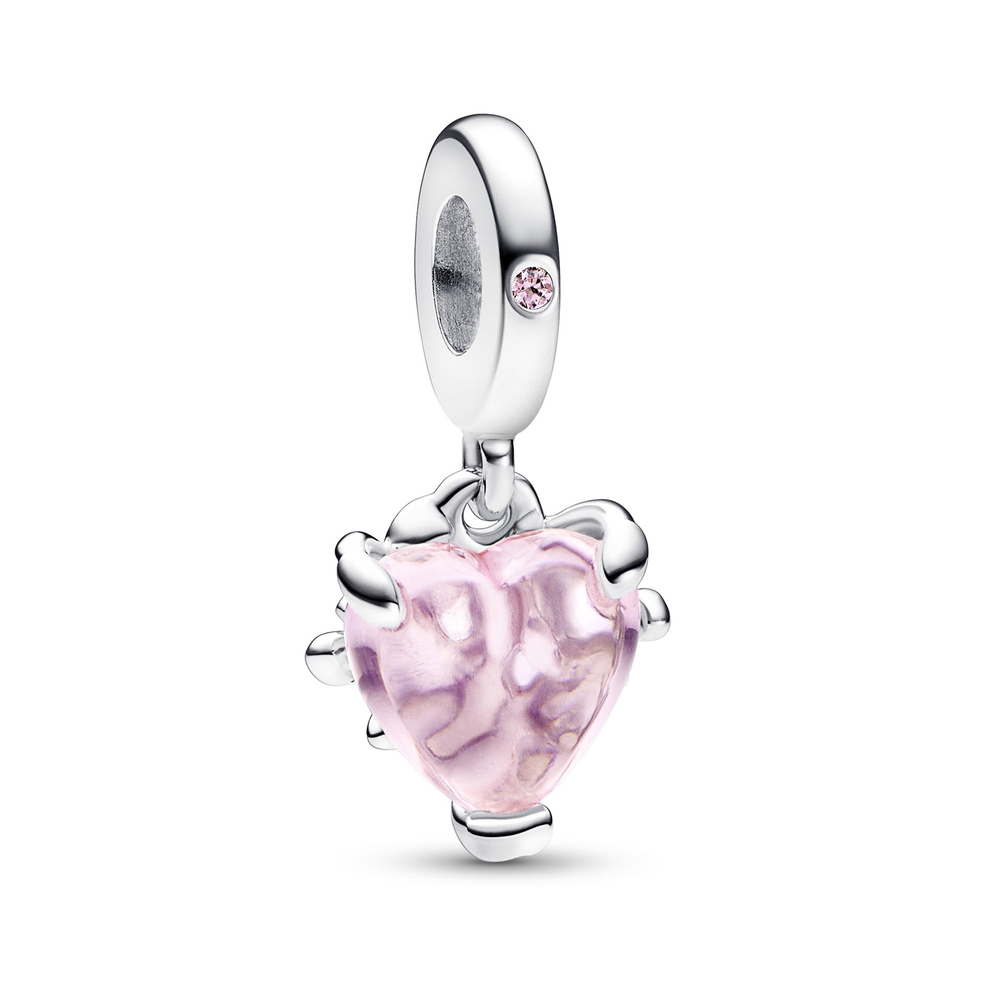 Pink Family Tree & Heart Dangle Charm – Elegant Gift Jewelry Set