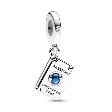 Openable Passport Dangle Charm – Elegant Gift Jewelry Set