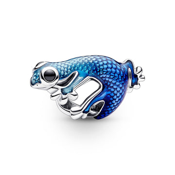 Metallic Blue Gecko Charm – Elegant Gift Jewelry Set