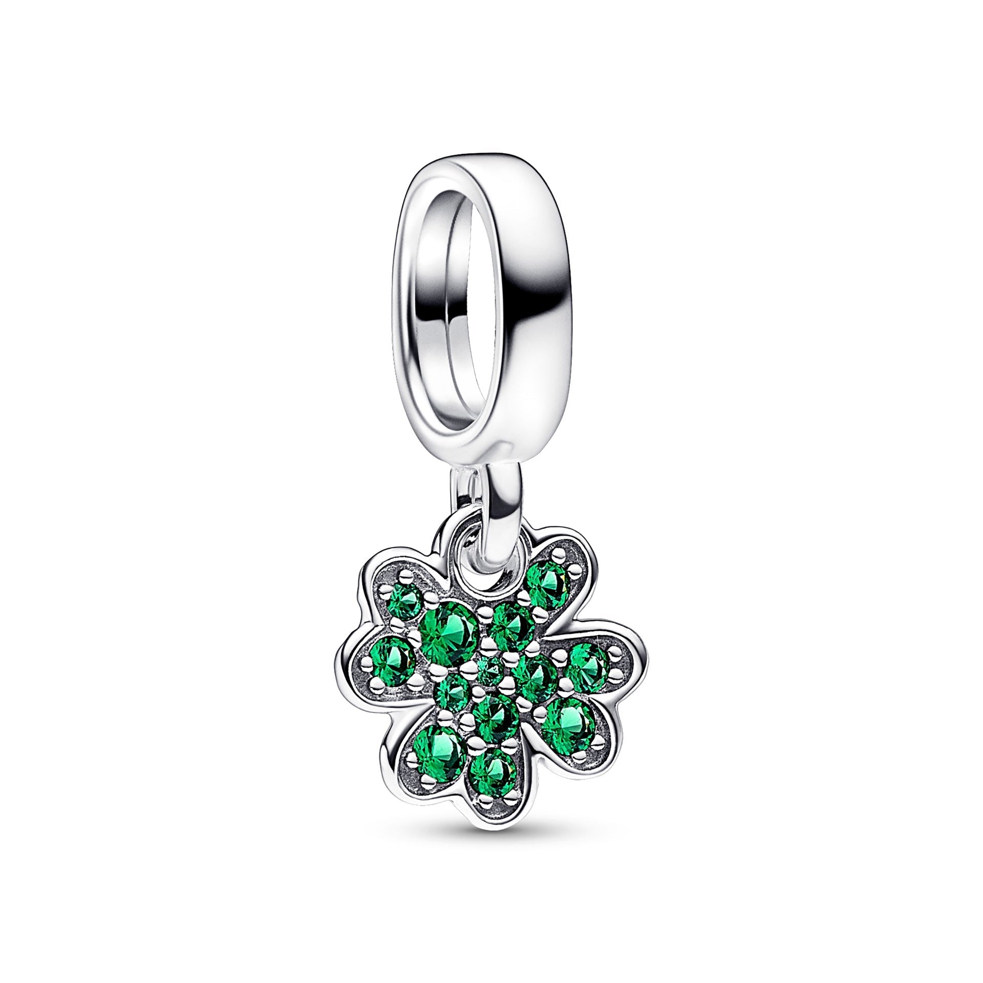 Four Leaf Clover / Shamrock Dangle Charm – Elegant Gift Jewelry Set
