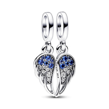 Sparkling Splitable Angel Wings Dangle Charm – Elegant Gift Jewelry Set