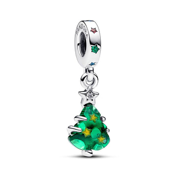 Sparkling Christmas Tree Dangle Charm – Elegant Gift Jewelry Set