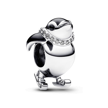 Skiing Penguin Charm – Elegant Gift Jewelry Set