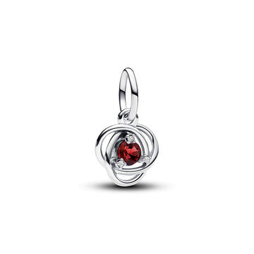 July - True Red Eternity Circle Dangle Charm – Elegant Gift Jewelry Set