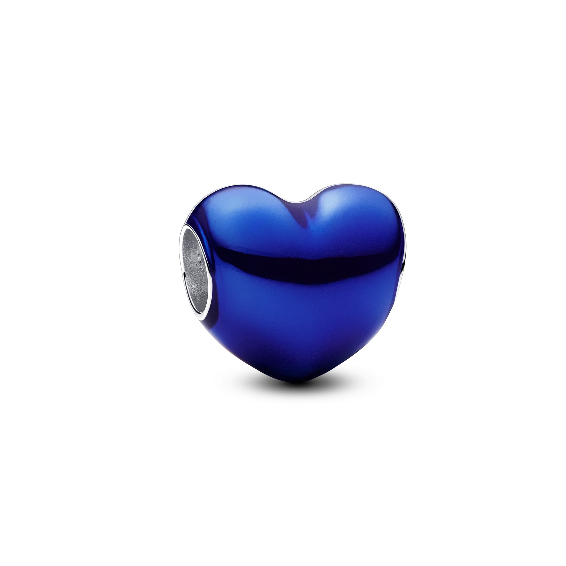 Pandora Metallic Blue Heart Charm – Elegant Gift Jewelry Set
