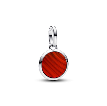 Pandora Red Engravable Mini Medallion Charm – Elegant Gift Jewelry Set