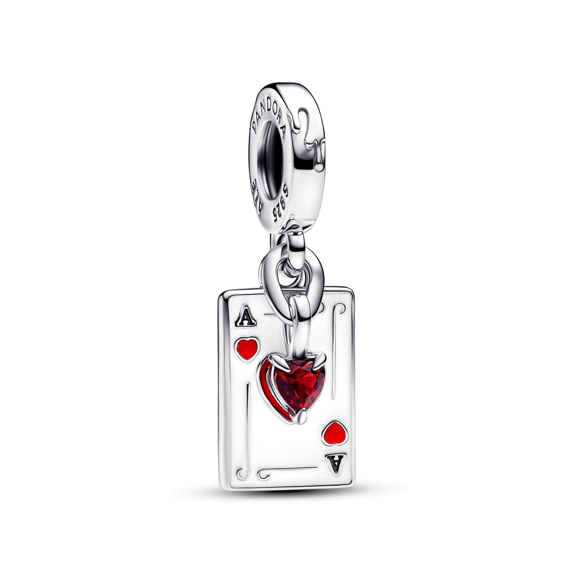 Pandora Disney Villains Queen of Hearts Double Dangle Charm – Elegant Gift Jewelry Set