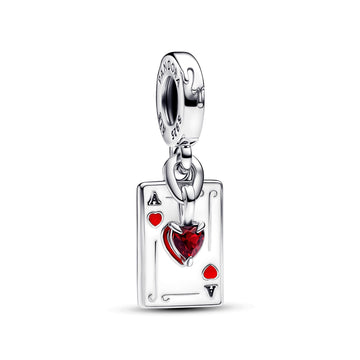 Pandora Disney Villains Queen of Hearts Double Dangle Charm – Elegant Gift Jewelry Set