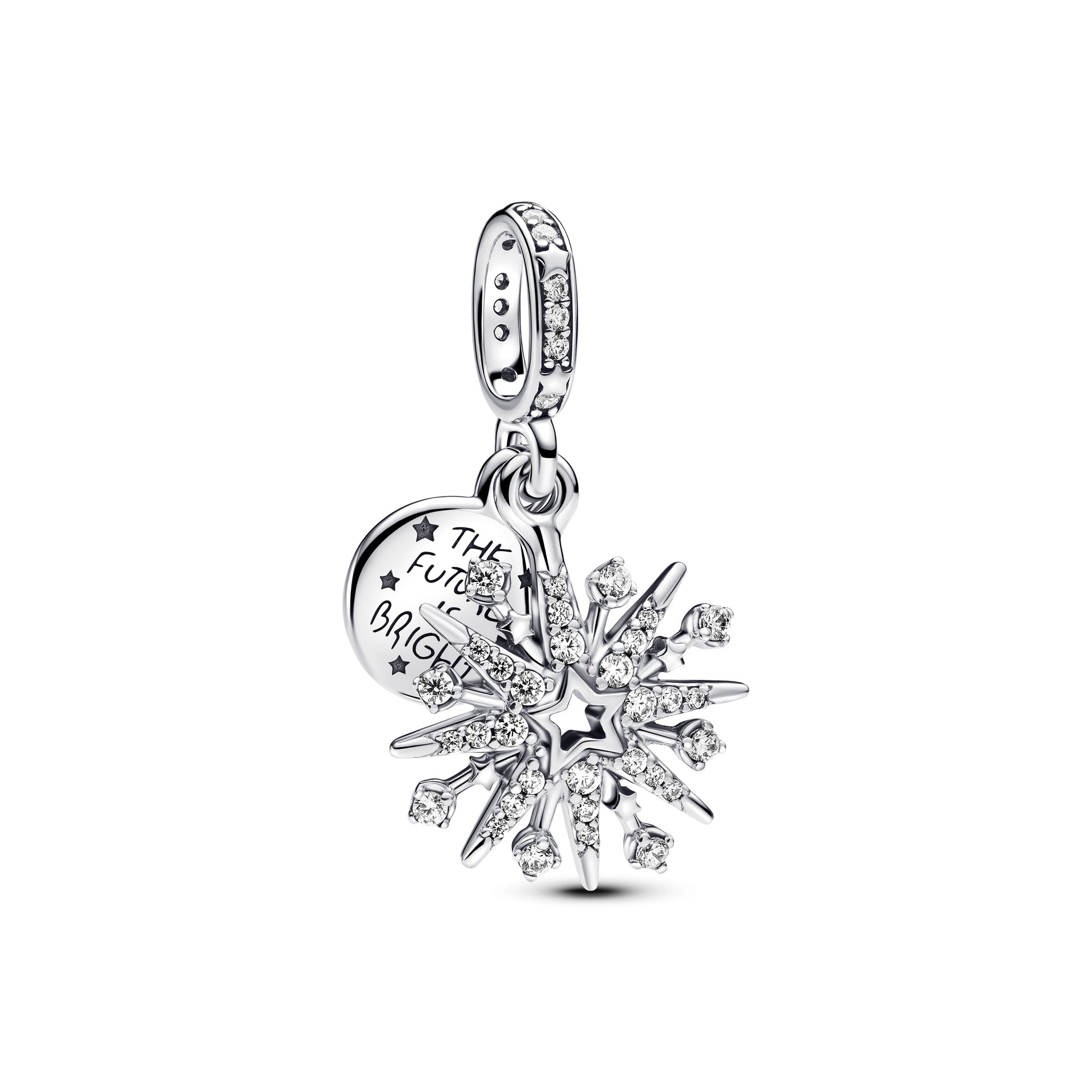 Pandora Sparkling Firework Double Dangle Charm – Elegant Gift Jewelry Set