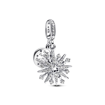 Pandora Sparkling Firework Double Dangle Charm – Elegant Gift Jewelry Set