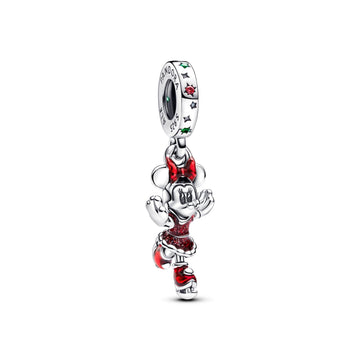 Pandora Minnie Mouse Ice Skating Dangle Charm – Elegant Gift Jewelry Set