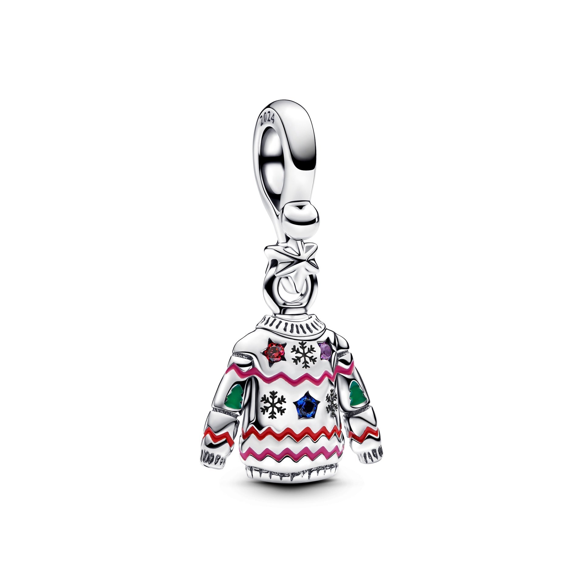 Pandora Christmas Sweater Dangle Charm – Elegant Gift Jewelry Set