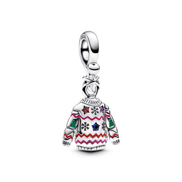 Pandora Christmas Sweater Dangle Charm – Elegant Gift Jewelry Set