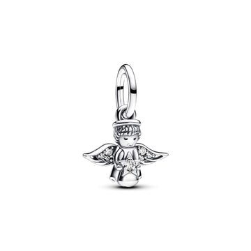 Pandora Sparkling Angel Dangle Charm – Elegant Gift Jewelry Set