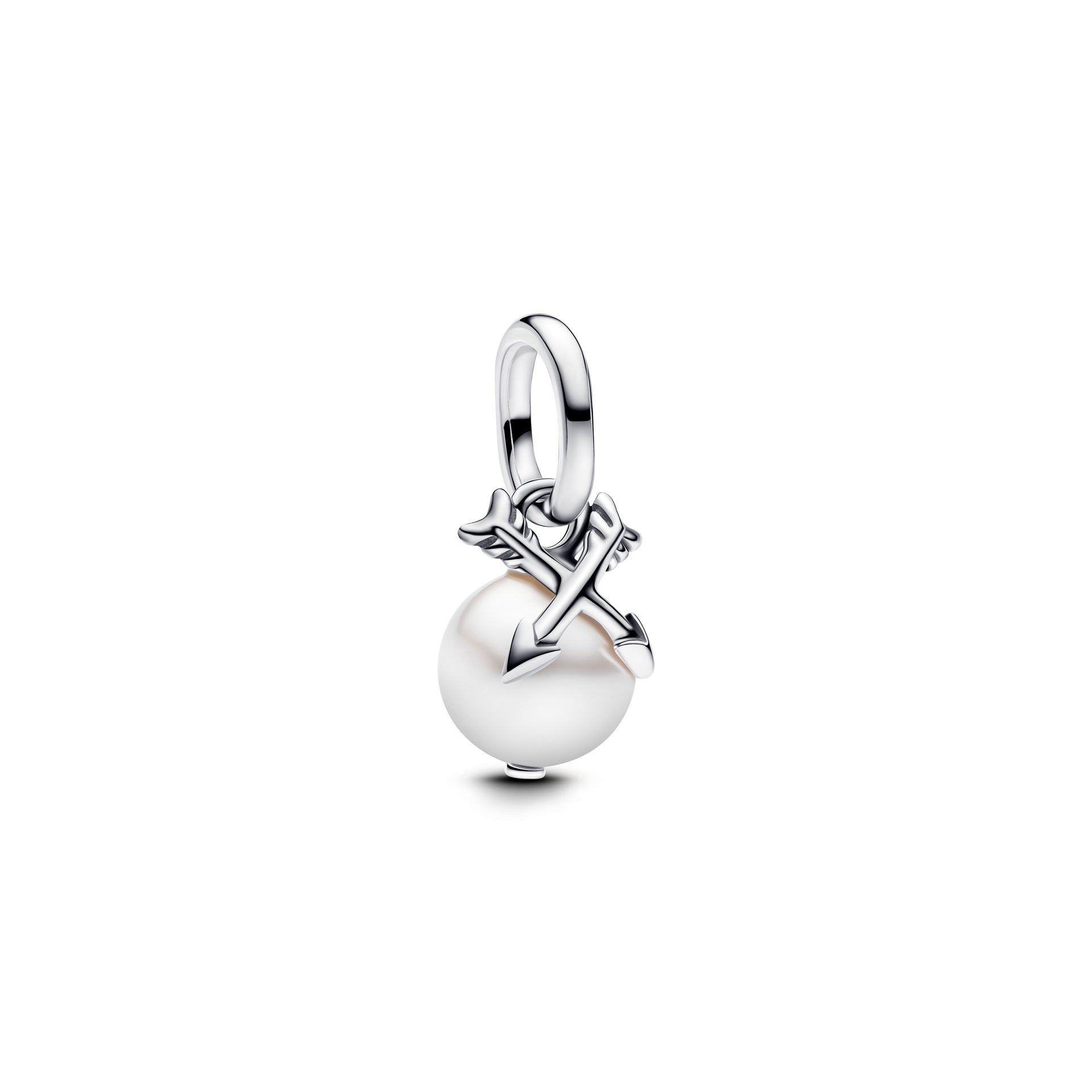 Pandora Pearl & Arrows Mini Dangle Charm – Elegant Gift Jewelry Set