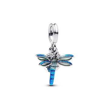 Pandora Dragonfly Double Dangle Charm – Elegant Gift Jewelry Set