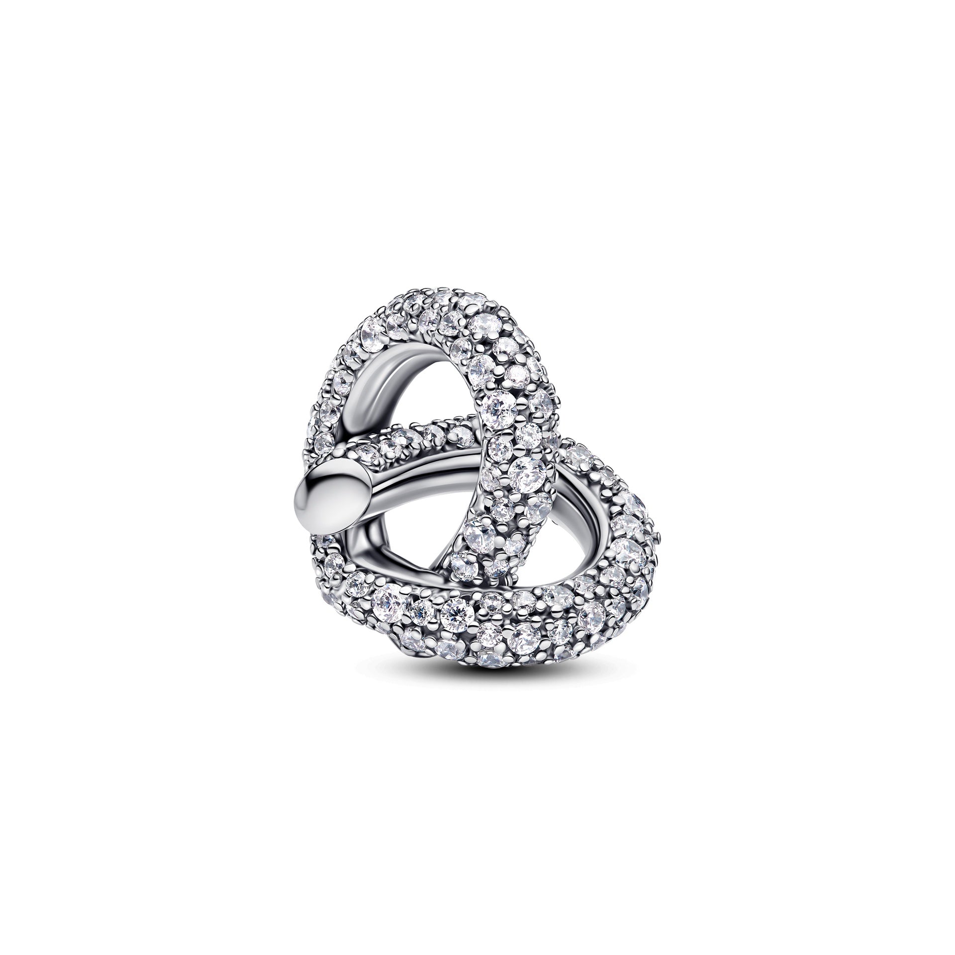 Pandora Pavé Infinity Knot Heart Charm – Elegant Gift Jewelry Set