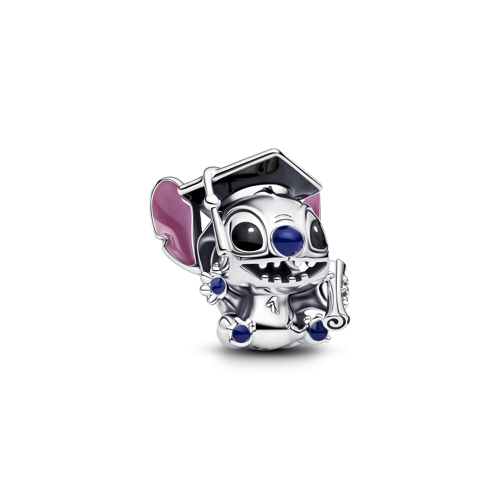 Pandora Disney Stitch Graduation Charm – Elegant Gift Jewelry Set