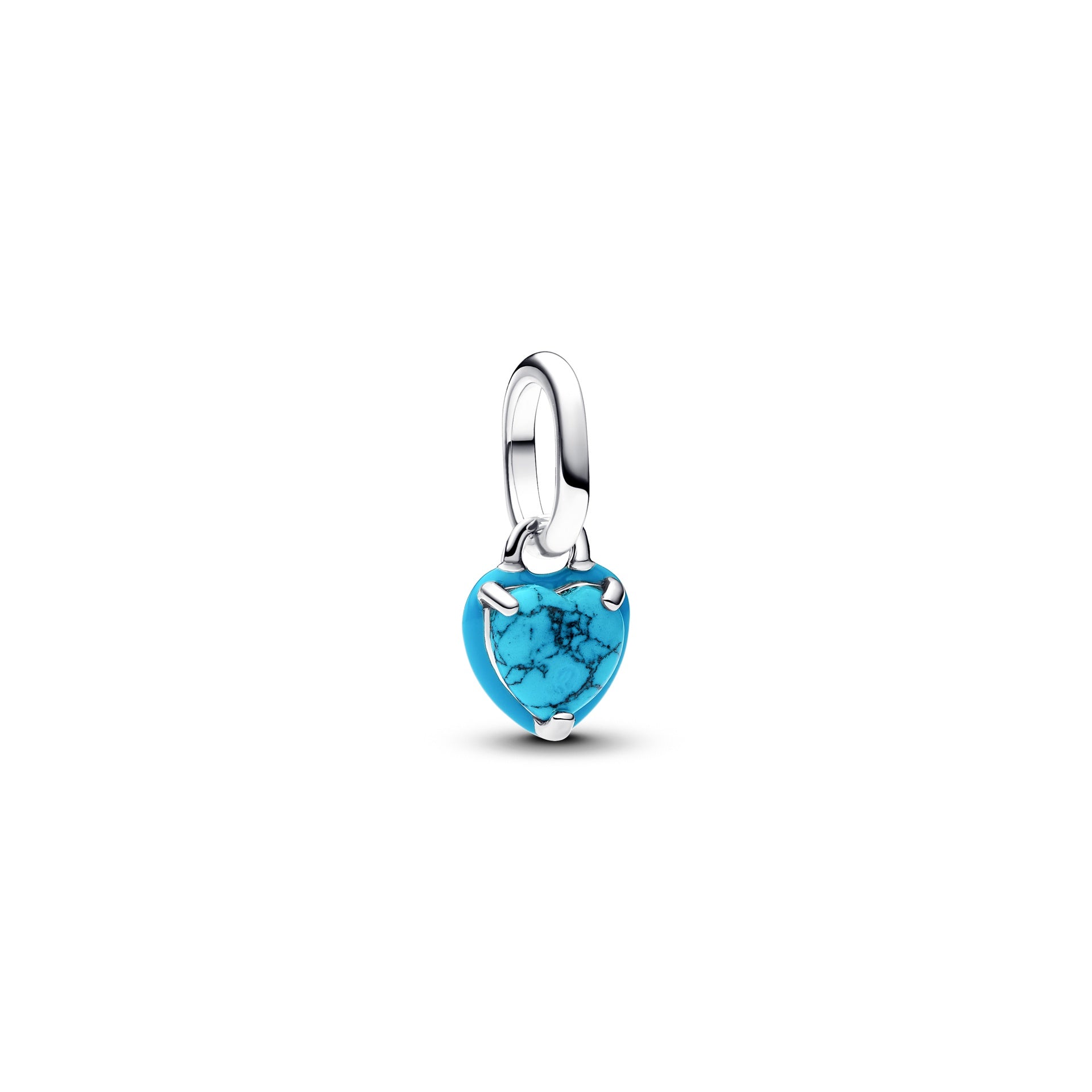 Pandora Turquoise-colored Heart Mini Dangle Charm – Elegant Gift Jewelry Set
