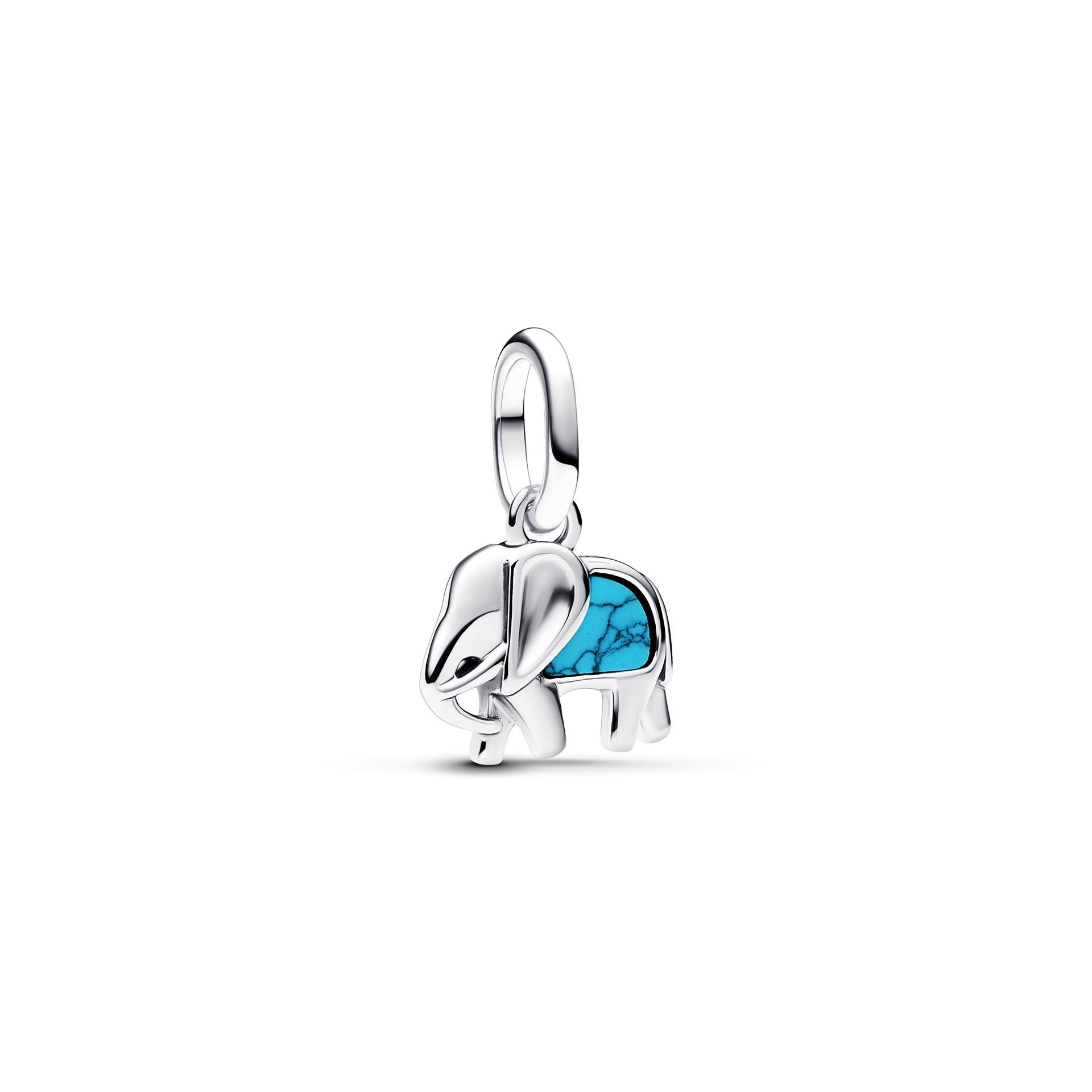 Pandora Turquoise-colored Elephant Mini Dangle Charm – Elegant Gift Jewelry Set