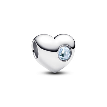 Pandora Engravable Sea Aqua Blue Stone Heart Charm – Elegant Gift Jewelry Set