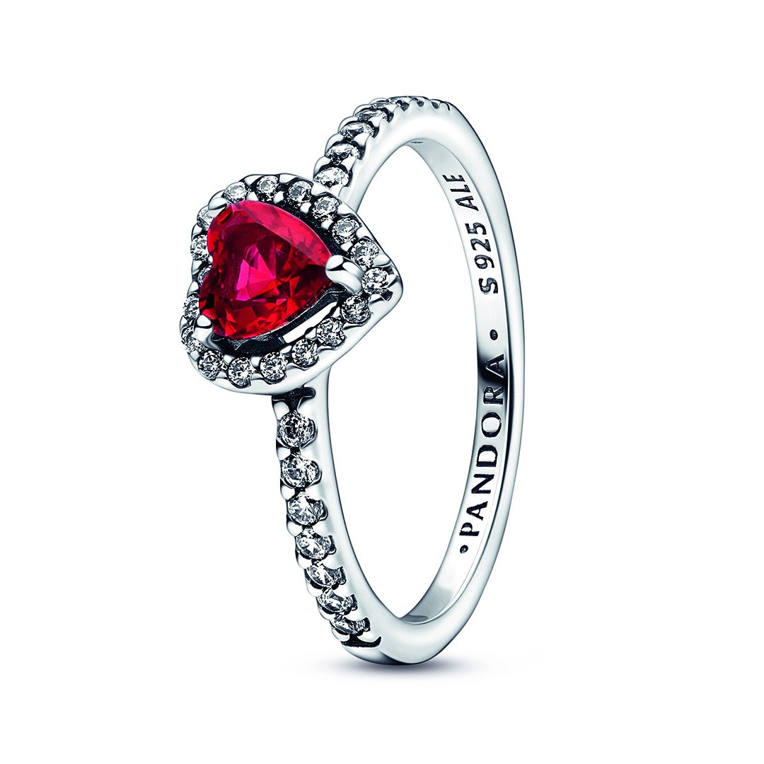 Elevated Red Heart Ring – Elegant Gift Jewelry Set