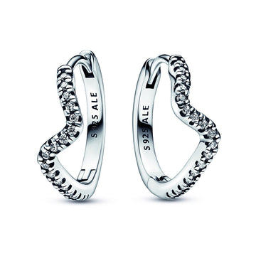 Sparkling Wave Hoop Earrings – Elegant Gift Jewelry Set