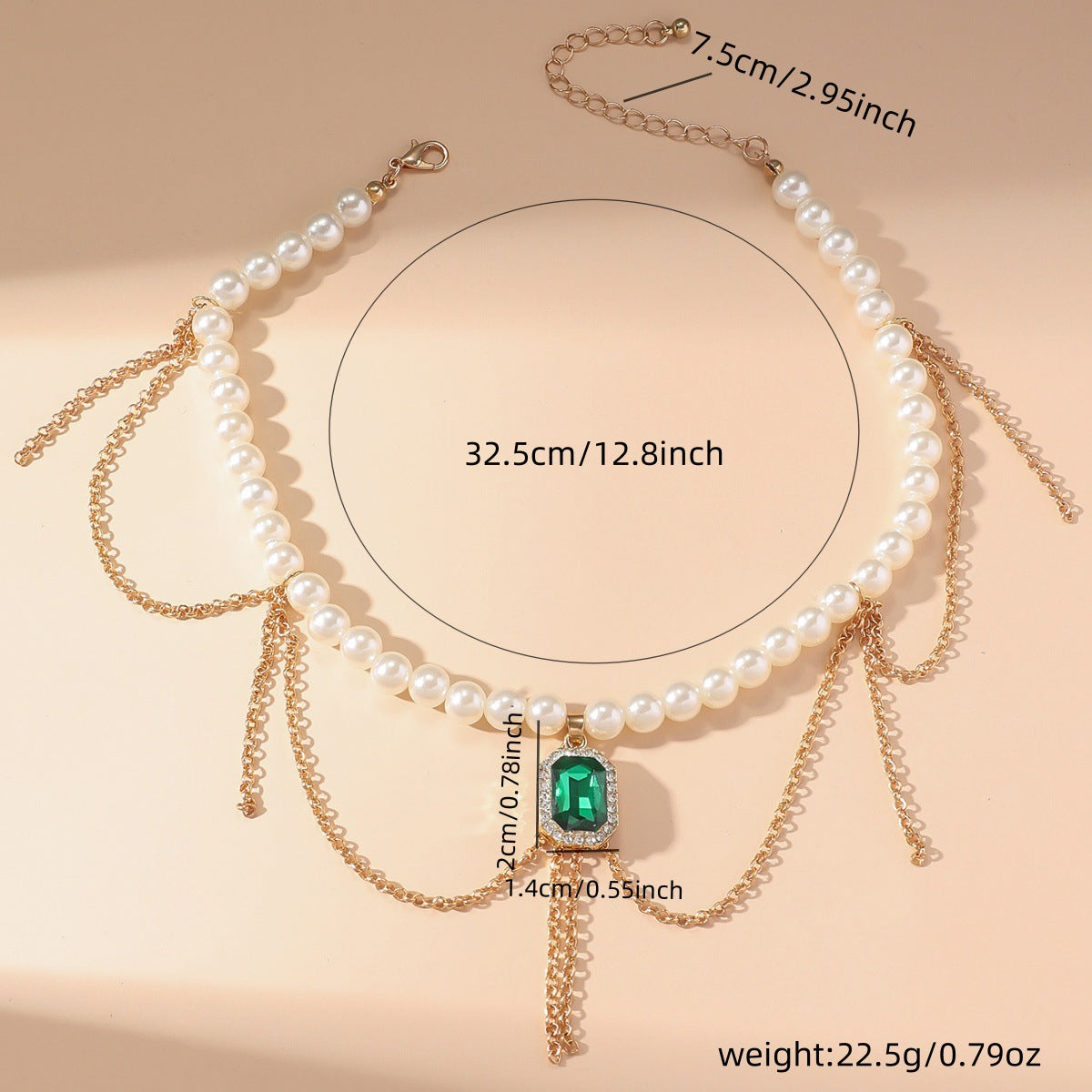 Metal Light Luxury High-grade Sense Necklace And Earrings Suite