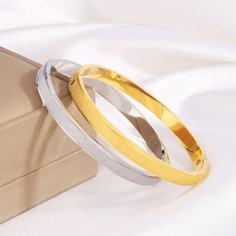 Titanium Steel Bracelet Starry Frosted Jewelry