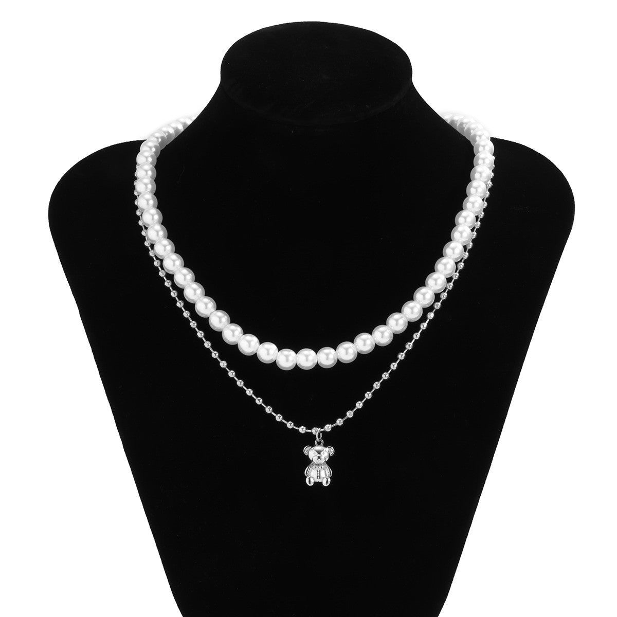 Metal Light Luxury High-grade Sense Necklace And Earrings Suite