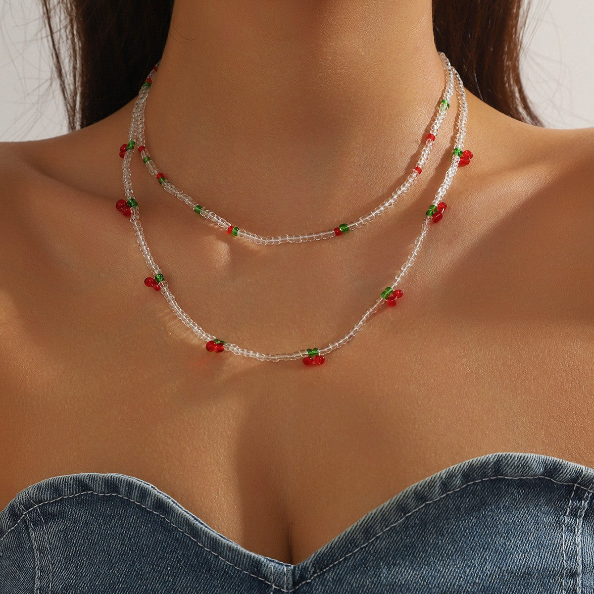 Metal Light Luxury High-grade Sense Necklace And Earrings Suite