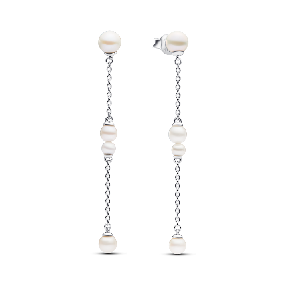 Treated Freshwater Cultured Pearl Drop Earrings – Elegant Gift Jewelry Set