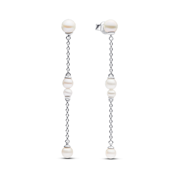 Treated Freshwater Cultured Pearl Drop Earrings – Elegant Gift Jewelry Set