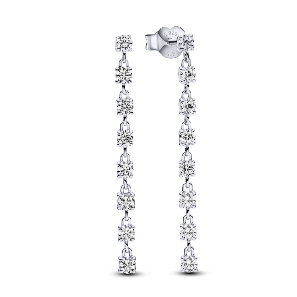 Sparkling Eight Stones Drop Earrings – Elegant Gift Jewelry Set
