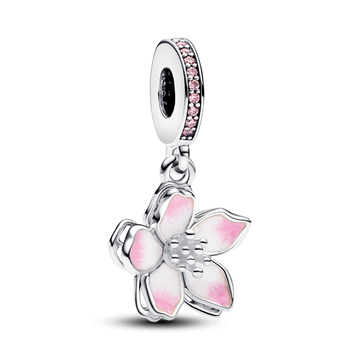 Cherry Blossom Dangle Charm – Elegant Gift Jewelry Set