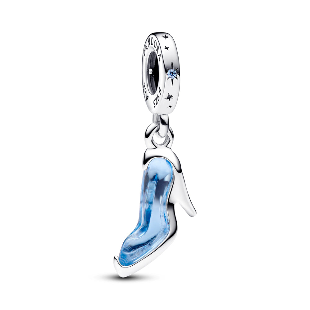 Disney Cinderella's Glass Slipper Dangle Charm – Elegant Gift Jewelry Set