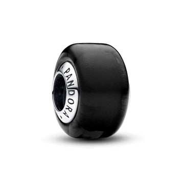 Black Mini Murano Glass Charm – Elegant Gift Jewelry Set