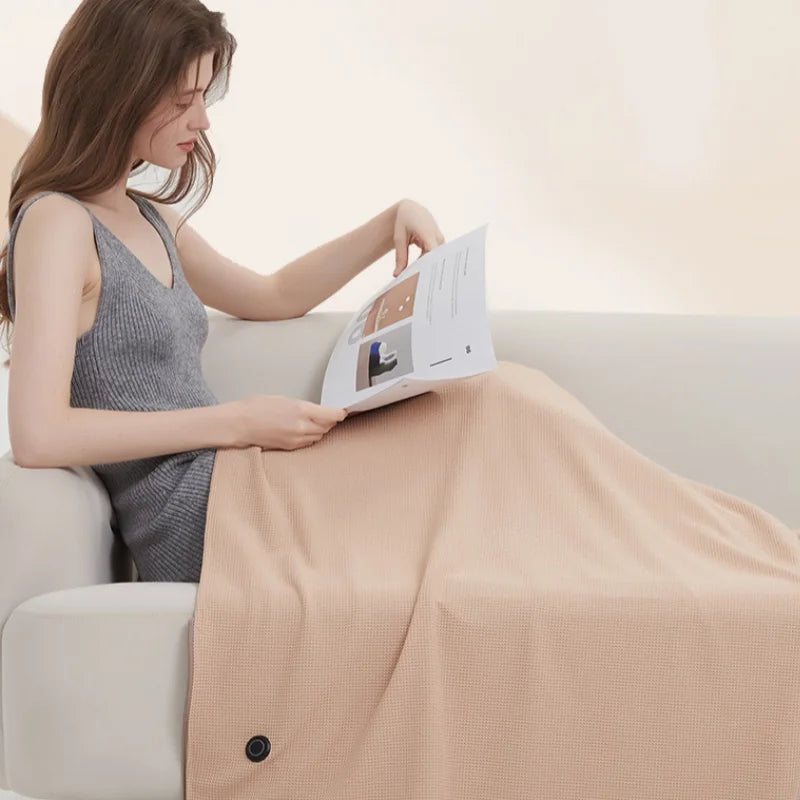 Glamorous Fati™ Portable USB Heated Blanket Shawl for On-the-Go Warmth