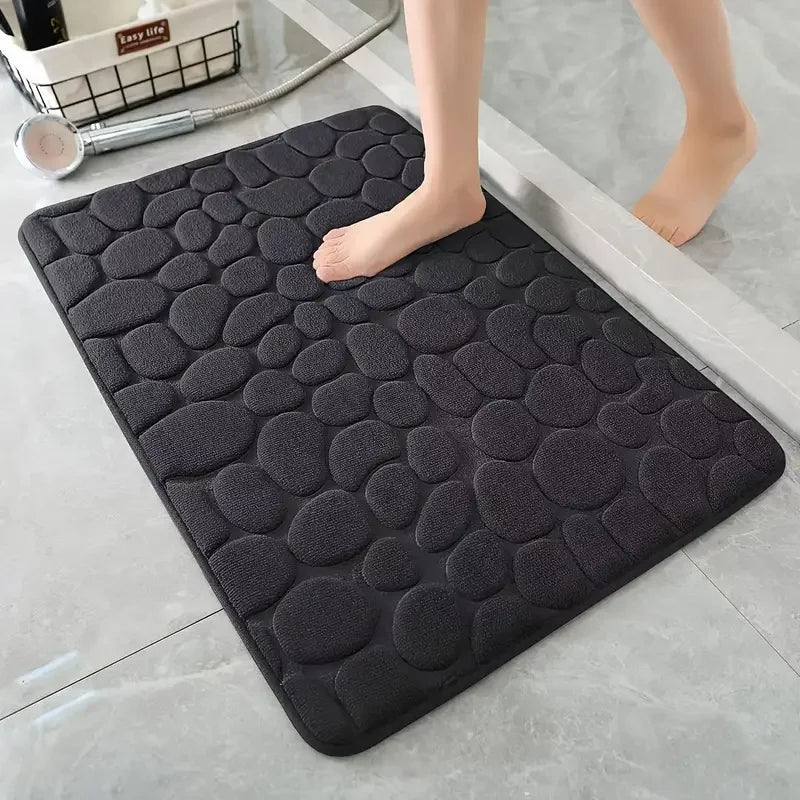 Stone Bath Mat - Water Absorbent, Anti-Skid & Washable