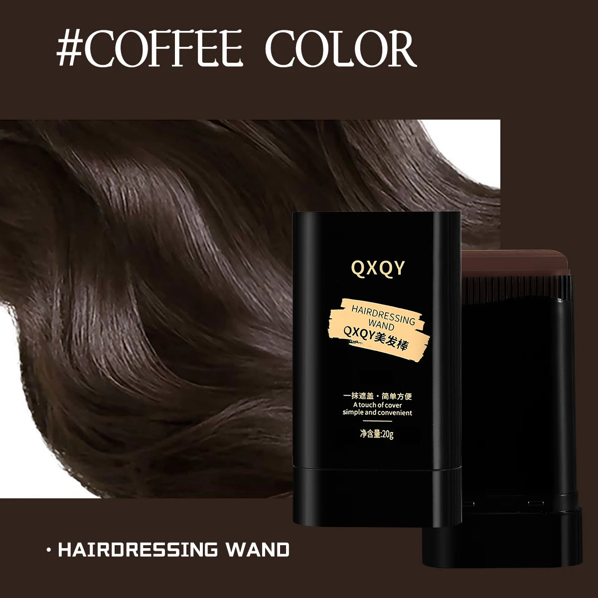 Glamorous Fati™ Glide & Cover Comb – Touch-Up Gray Hair in Seconds!