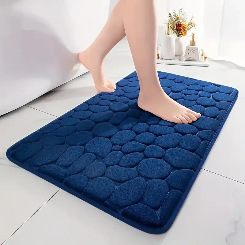 Stone Bath Mat - Water Absorbent, Anti-Skid & Washable