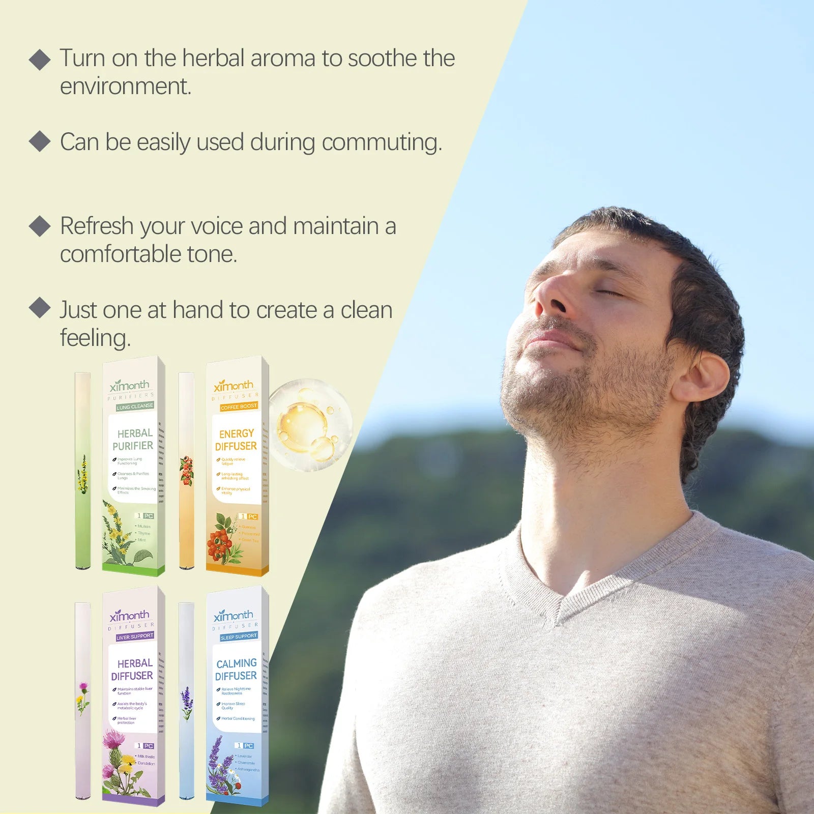 Glamorous Fati™ – Herbal Nasal Diffuser Pen for Easy Breathing 🌸