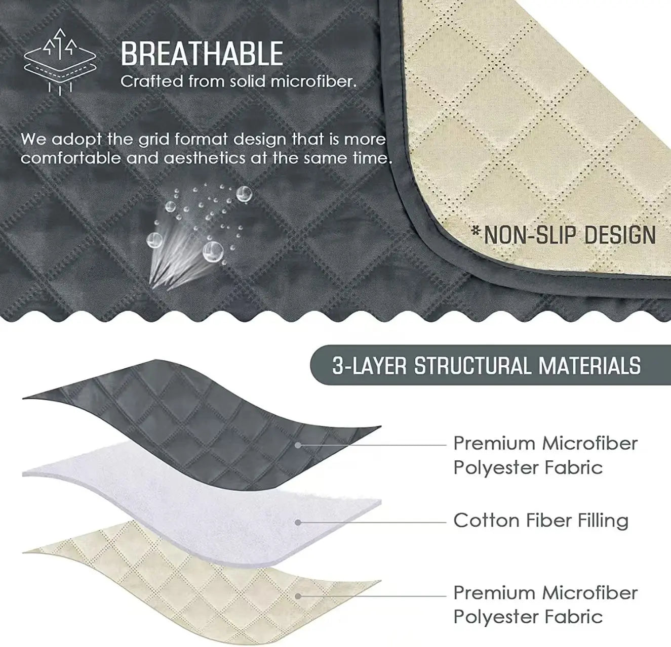 Glamorous Fati™ SnugShield Recliner Cover – Waterproof & Secure!