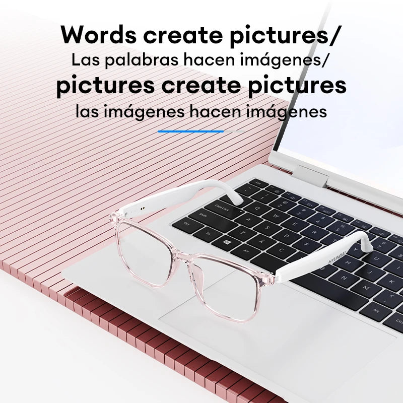 Glamorous Fati™ Hands-Free Translator Glasses – Wireless & Bluetooth-Enabled!