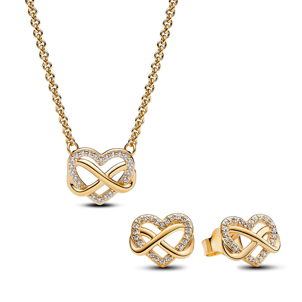 Sparkling Infinity Heart Jewelry Set – Elegant Gift Jewelry Set