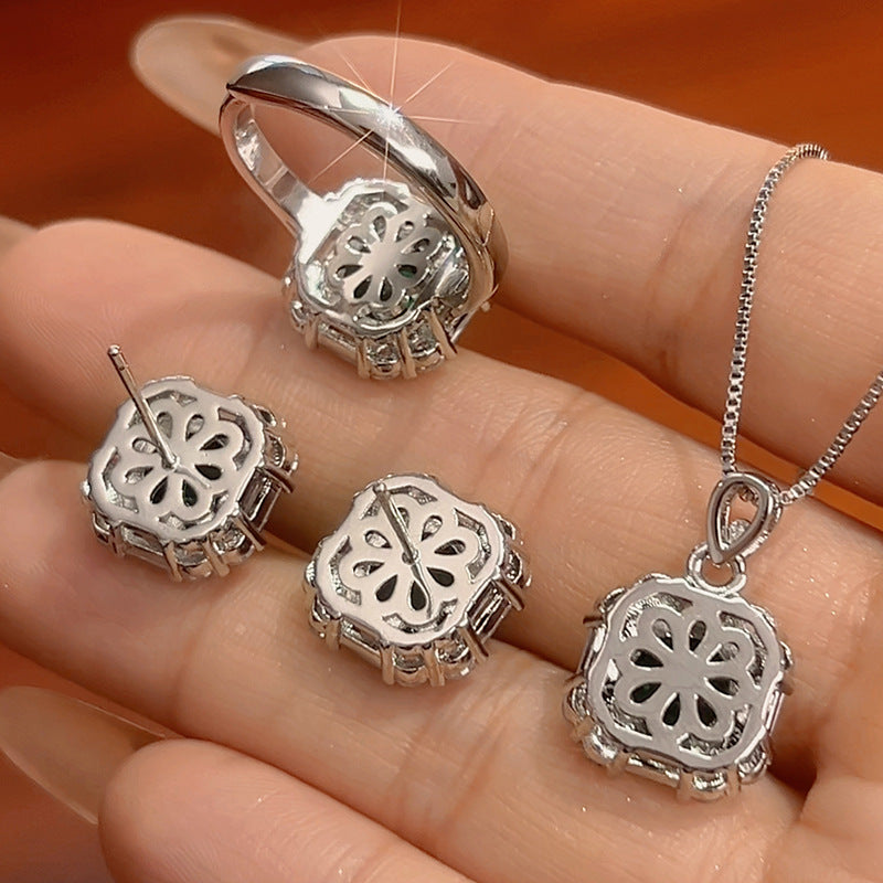 Minority Simple Fashion Gold-plated Copper Jewelry Suit