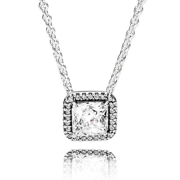 Pandora Timeless Elegance Clear CZ Necklace – Elegant Gift Jewelry Set