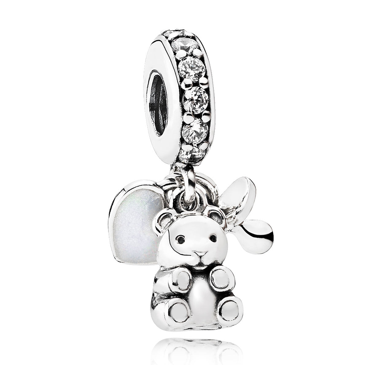 Pandora Baby Treasures with Clear CZ Dangle – Elegant Gift Jewelry Set